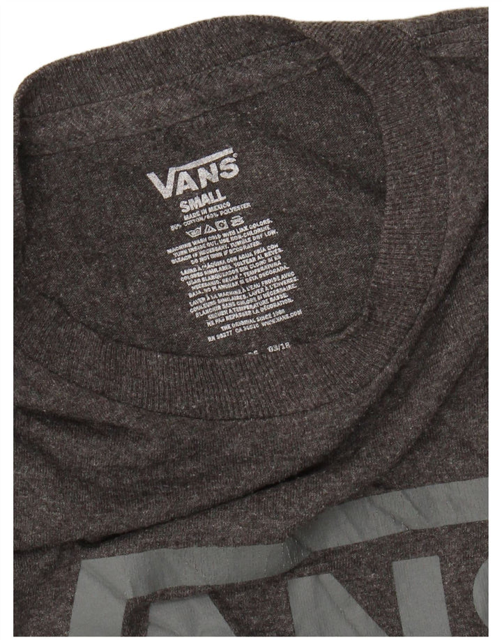 Tricou grafic pentru bărbați VANS Top mic, gri, bumbac