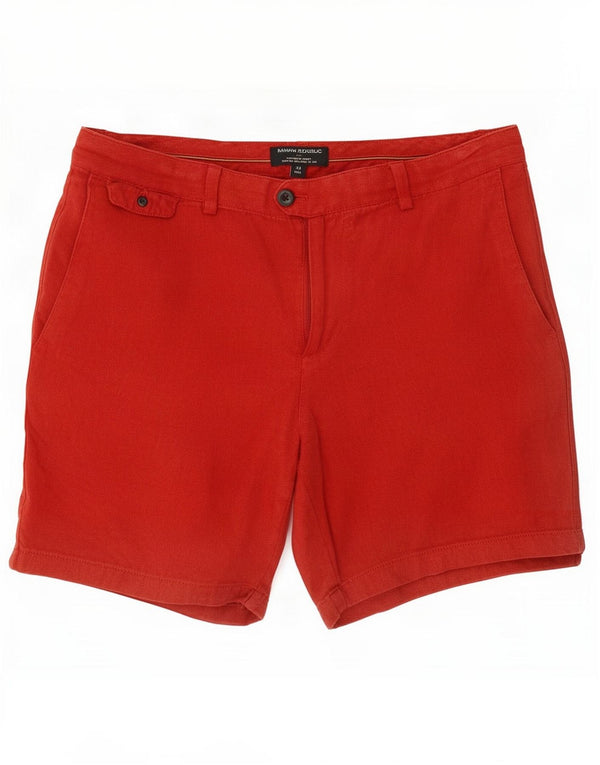 Pantaloni scurți chino pentru bărbați Banana Republic Medium W33 Burgundy Linen