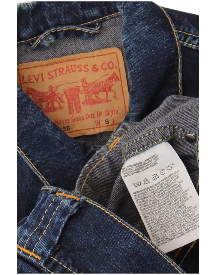 Jachetă Levi's Crop Denim UK 10 Small Blue Bumbac