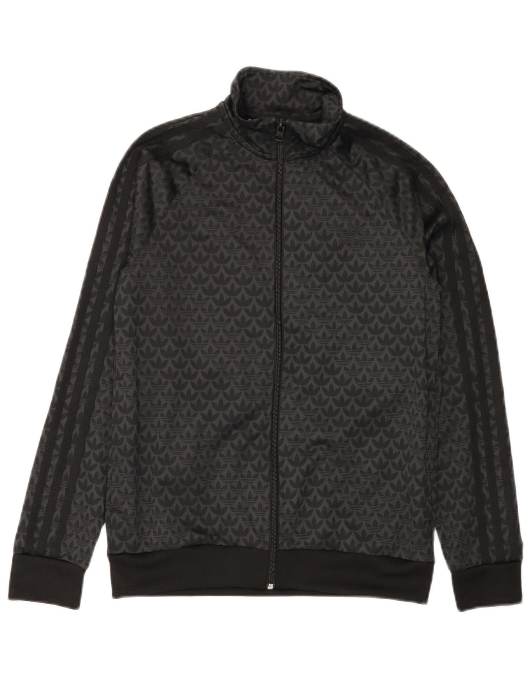 Jachetă de top pentru trening grafic Adidas pentru băieți 12-13 ani, poliester negru