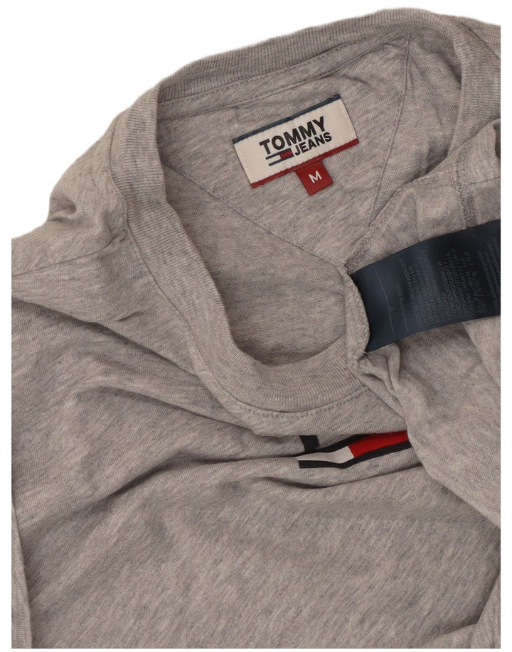 TOMMY HILFIGER Tricou cu grafic pentru femei Top UK 14 Medium Gri bumbac cu pete