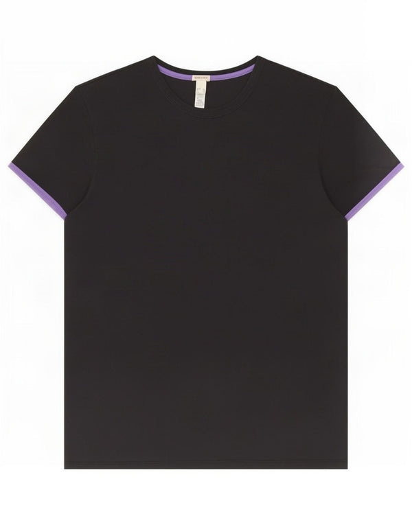 Diesel Mens Graphic T-Shirt Top XL Black Cotton