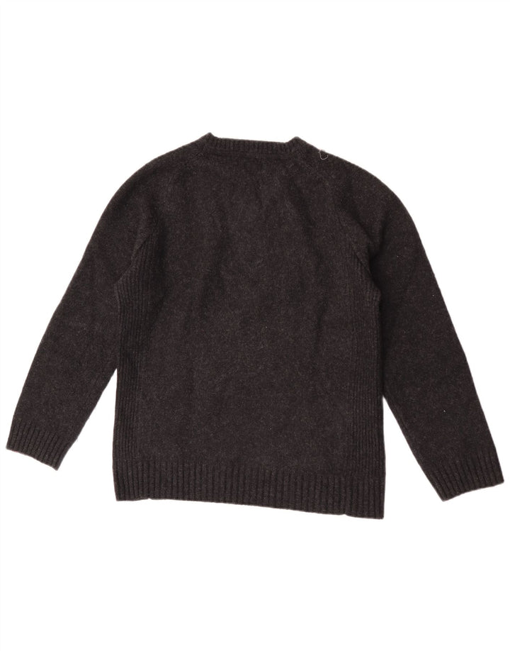 Pulover Levi's cu decolteu în V pentru bărbați, lână de miel neagră medie
