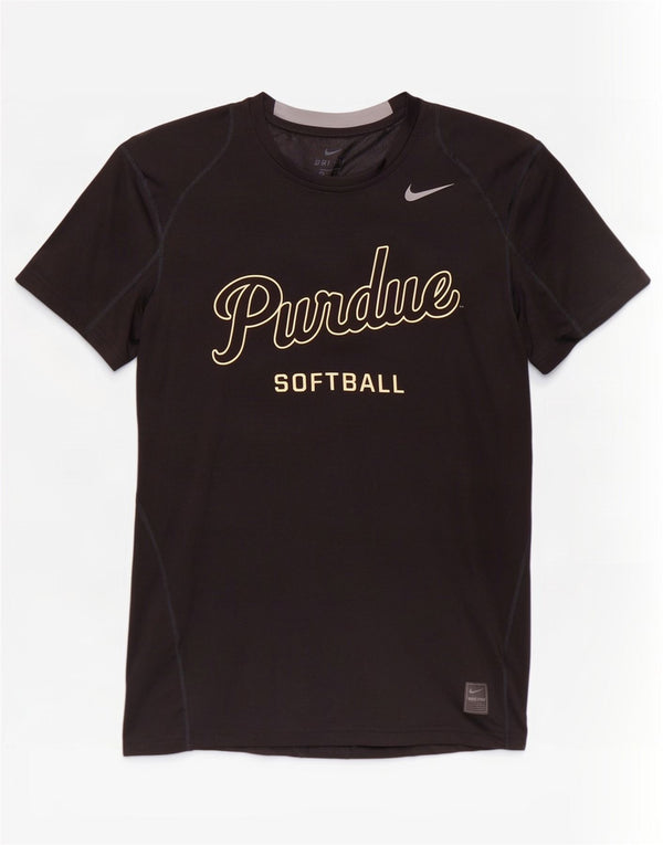 Tricou grafic Nike Dri Fit pentru bărbați Top Medium Negru Poliester