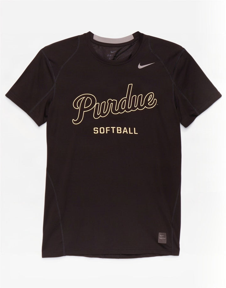 Tricou grafic Nike Dri Fit pentru bărbați Top Medium Negru Poliester
