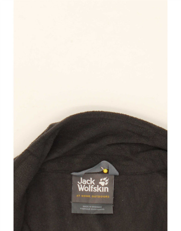 Jachetă fleece Jack Wolfskin pentru femei Marea Britanie 14/16 Poliester negru mare