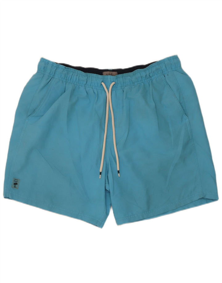 Marks & Spencer Pantaloni scurți de înot pentru bărbați, mari, albastru, poliester