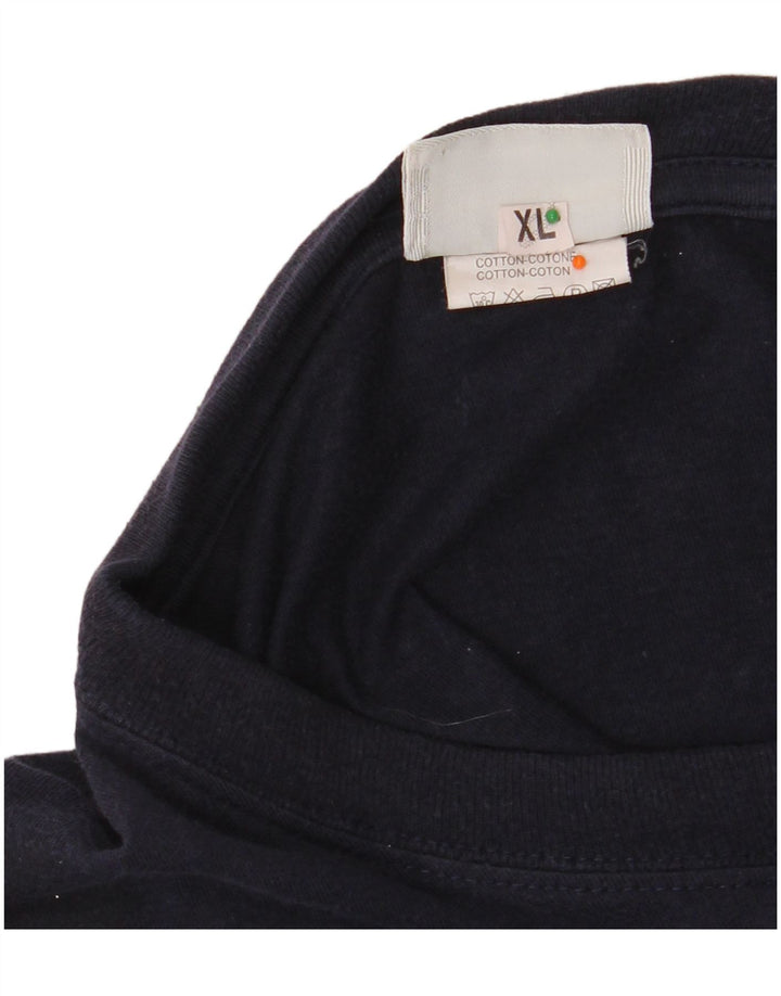 Tricou pentru bărbați ASICS Top XL Bumbac bleumarin