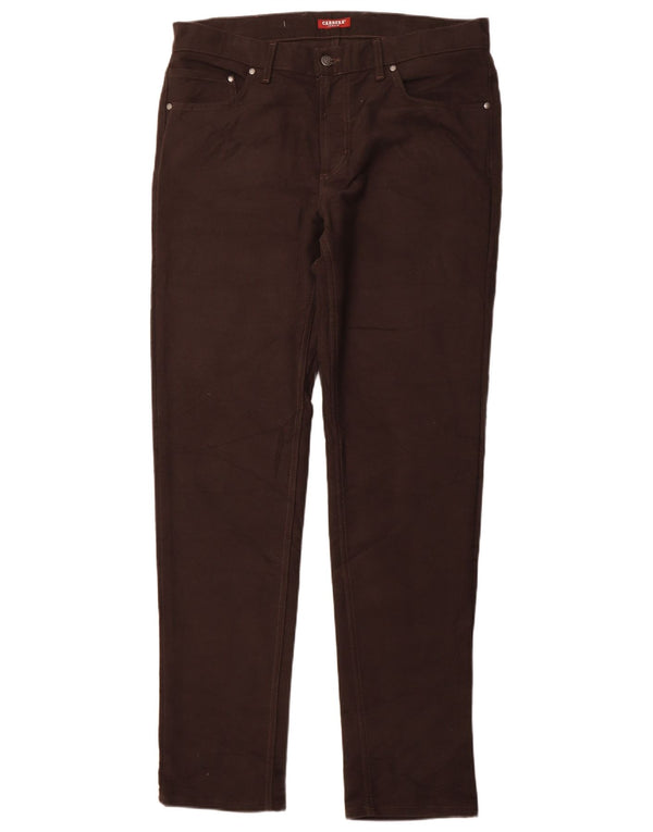 CARRERA Pantaloni casual conici pentru femei W36 L34 bumbac maro