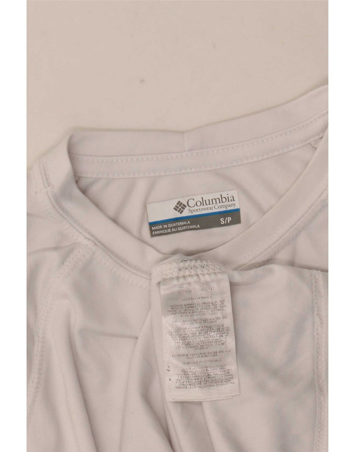 Tricou pentru bărbați Columbia Top mic poliester alb