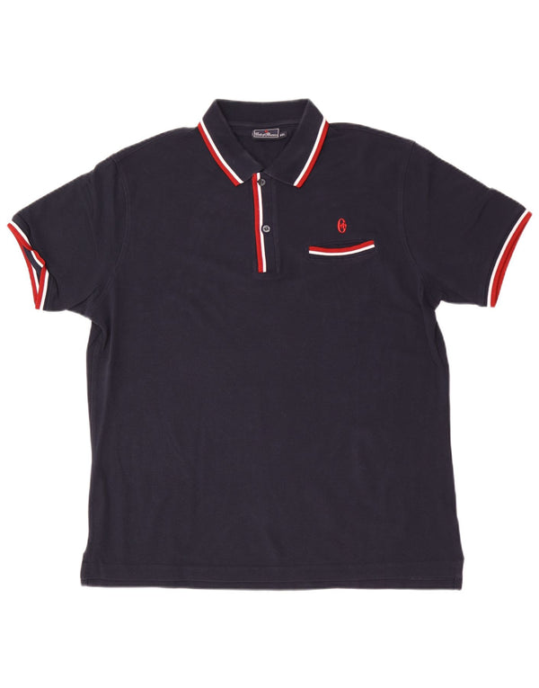 Tricou polo pentru bărbați Conte of Florence 2XL, bumbac bleumarin