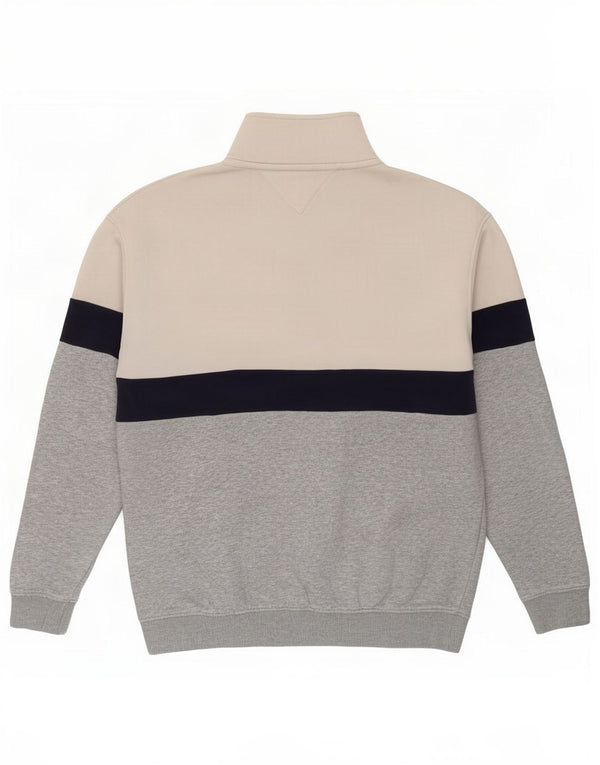 Hanorac pentru bărbați Tommy Hilfiger, cu croială relaxată, jumper mediu alb, bloc de culoare