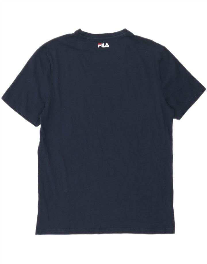 Tricou grafic pentru bărbați Fila Top Mediu Bleumarin