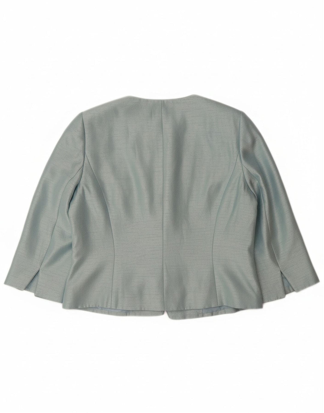 JACQUES VERT Jachetă pentru femei cu mânecă 3/4 cu 1 nasture, Marea Britanie 14, Albastru