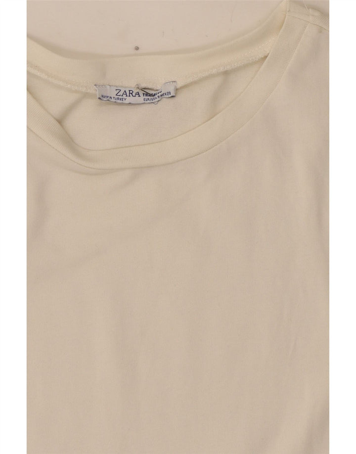 Bluză pentru femei Zara UK 12 Medium White Animal Print