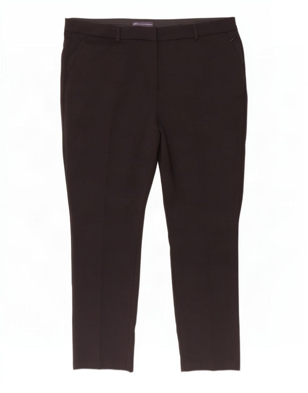 Marks & Spencer Pantaloni casual subțiri moderni pentru femei UK 20 2XL W40 L30 Negru