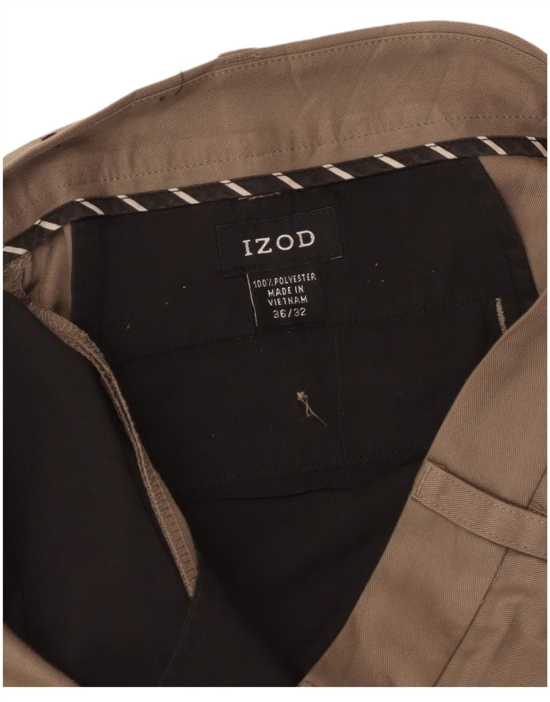 Pantaloni de costum bărbați Izod L36 L32 poliester bej