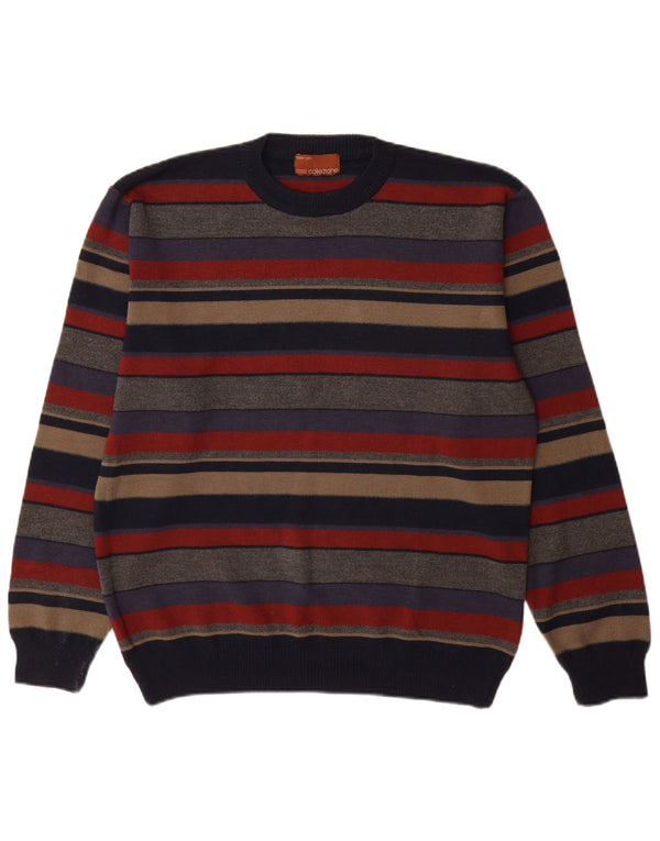 Pulover Marks & Spencer pentru bărbați, cu gât crew, cu dungi medii, multicolore