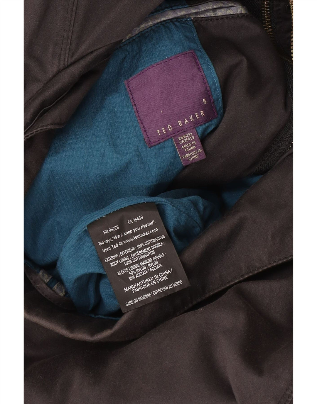 Jachetă pentru bărbați Ted Baker Mărimea 5 XL bumbac gri