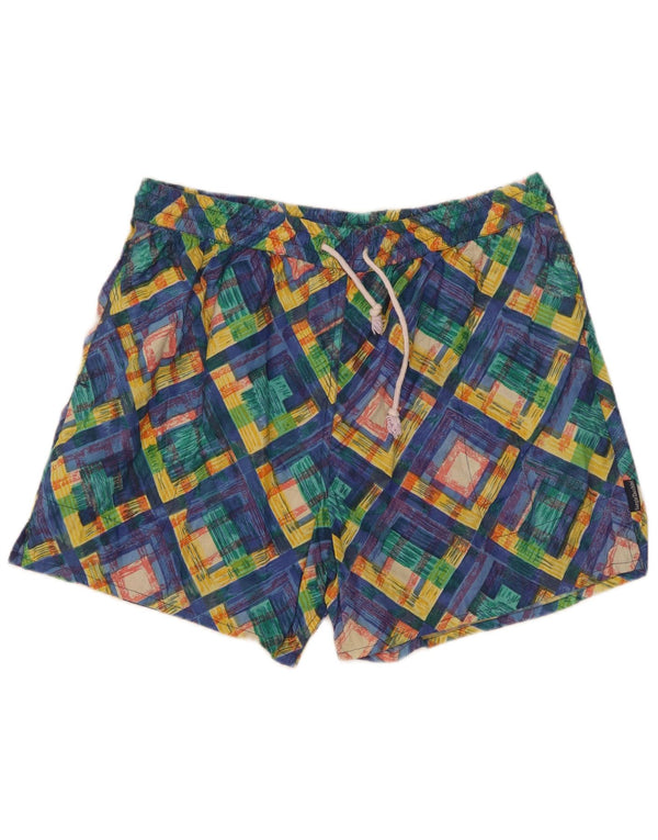 Sergio Tacchini Pantaloni scurți de înot pentru bărbați IT 56 XL Multicolor Geometric