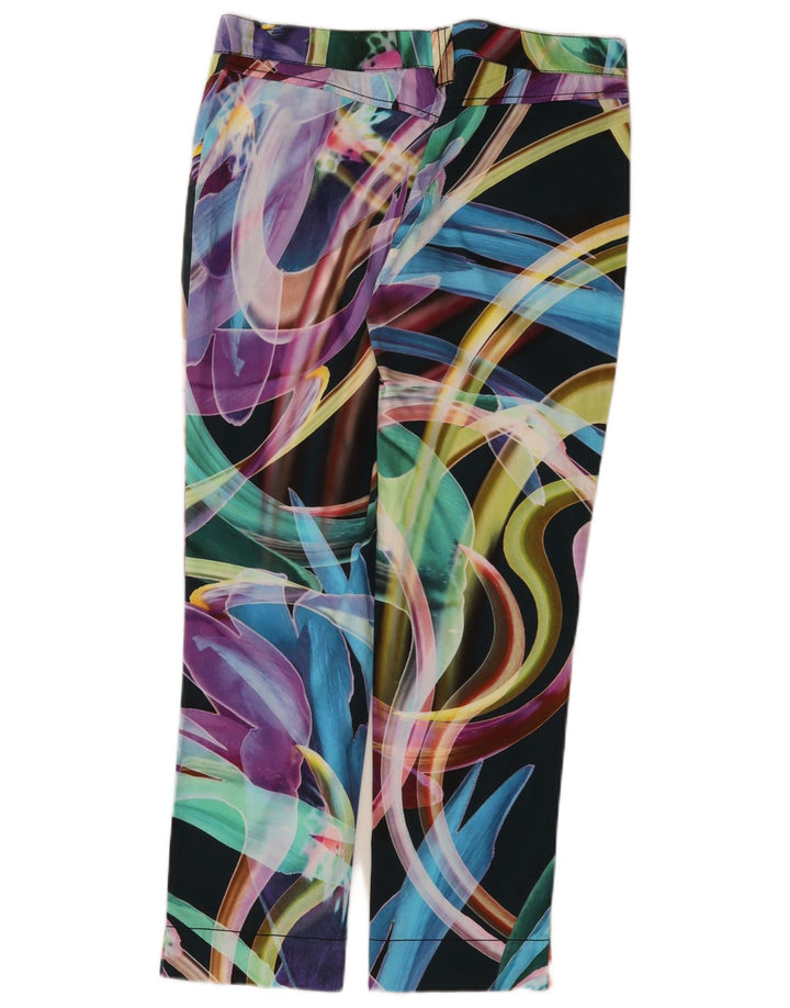 Pantaloni chino Capri Roccobarocco pentru femei IT 40 Small W32 L27 Multicolor