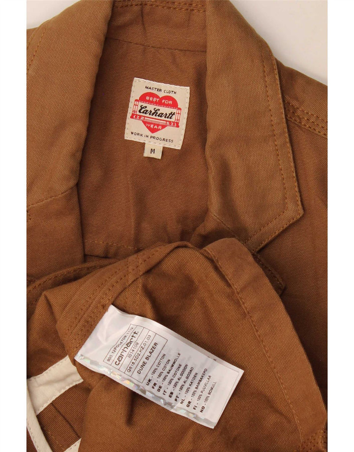 Jachetă pentru bărbați Carhartt cu 3 nasturi, UK 38, bumbac maro mediu