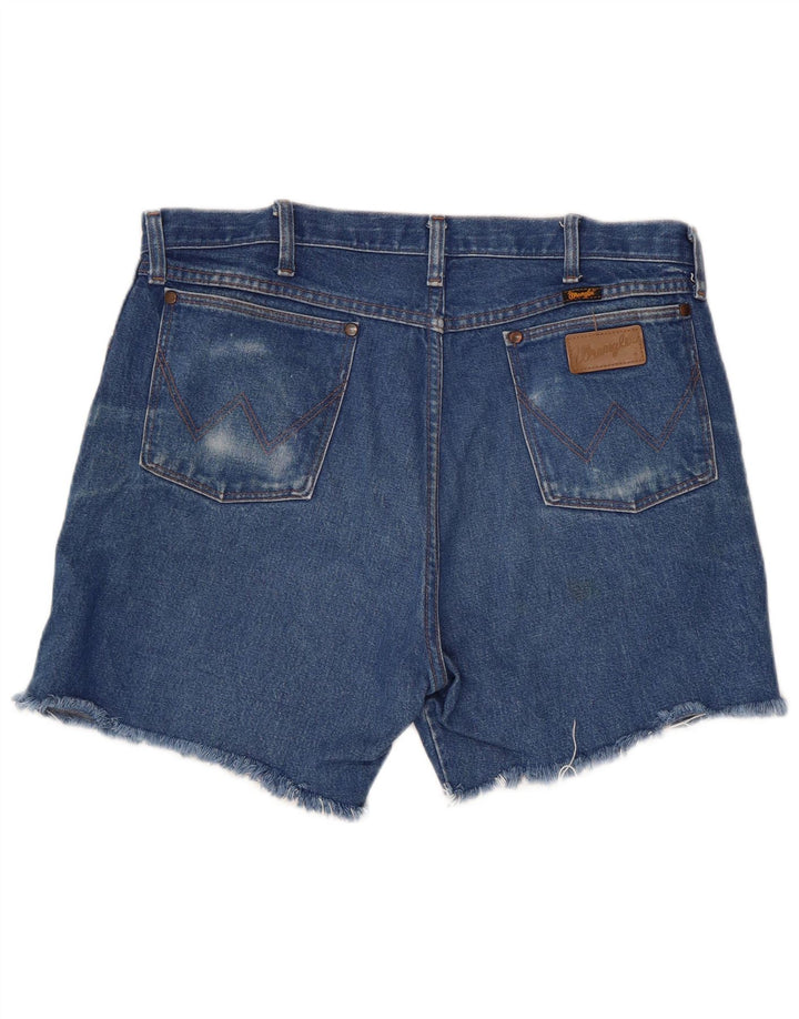 Pantaloni scurți din blugi pentru bărbați Wrangler W38 XL, bumbac albastru