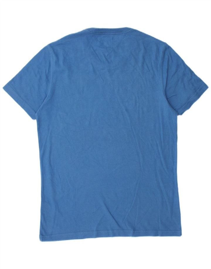 Tricou cu grafic Tommy Hilfiger pentru bărbați Top din bumbac albastru mediu