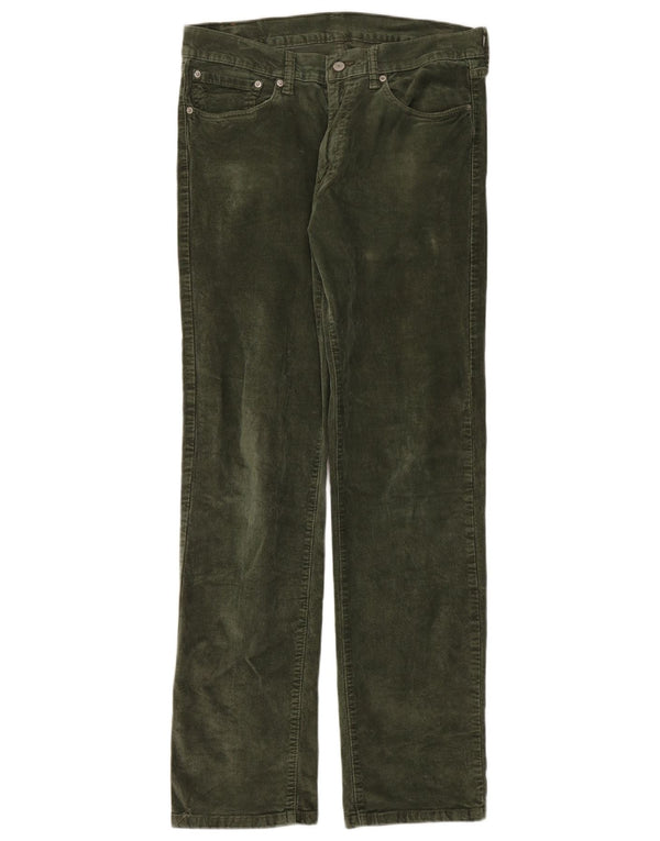 Pantaloni Levi's 751 drepti din velur pentru bărbați W34 L34 bumbac kaki