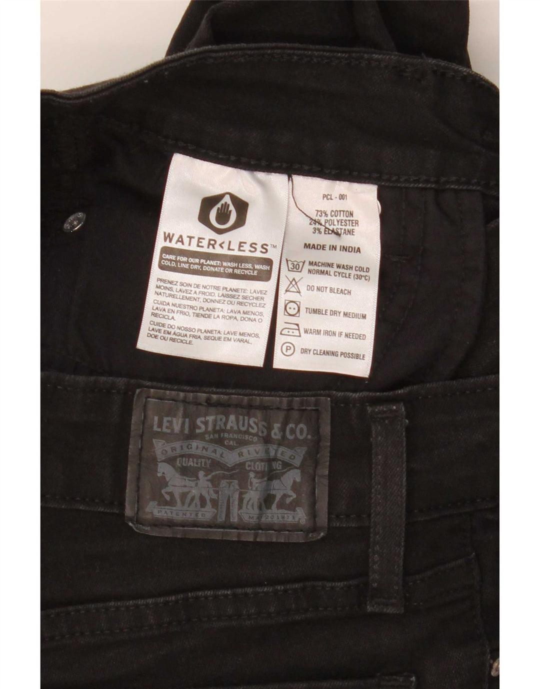Blugi Levi's 715 Bootcut W25 L27 bumbac negru