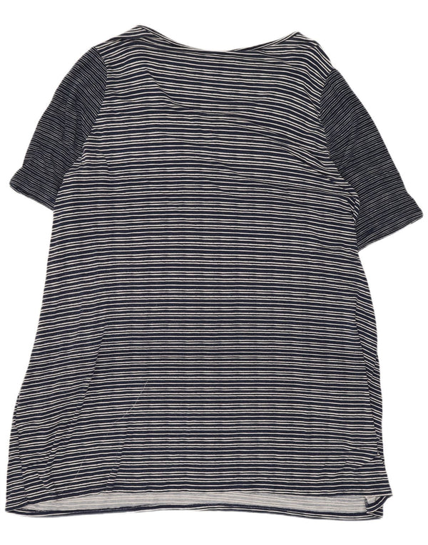 Rochie tricou cu autograf Marks & Spencer pentru femei UK 20 2XL bleumarin cu dungi