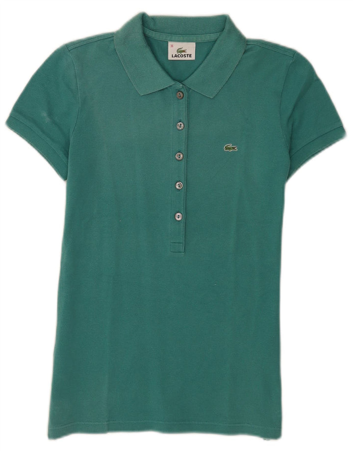 Tricou polo Lacoste Femei Mărimea 36 Bumbac Turcoaz Mic