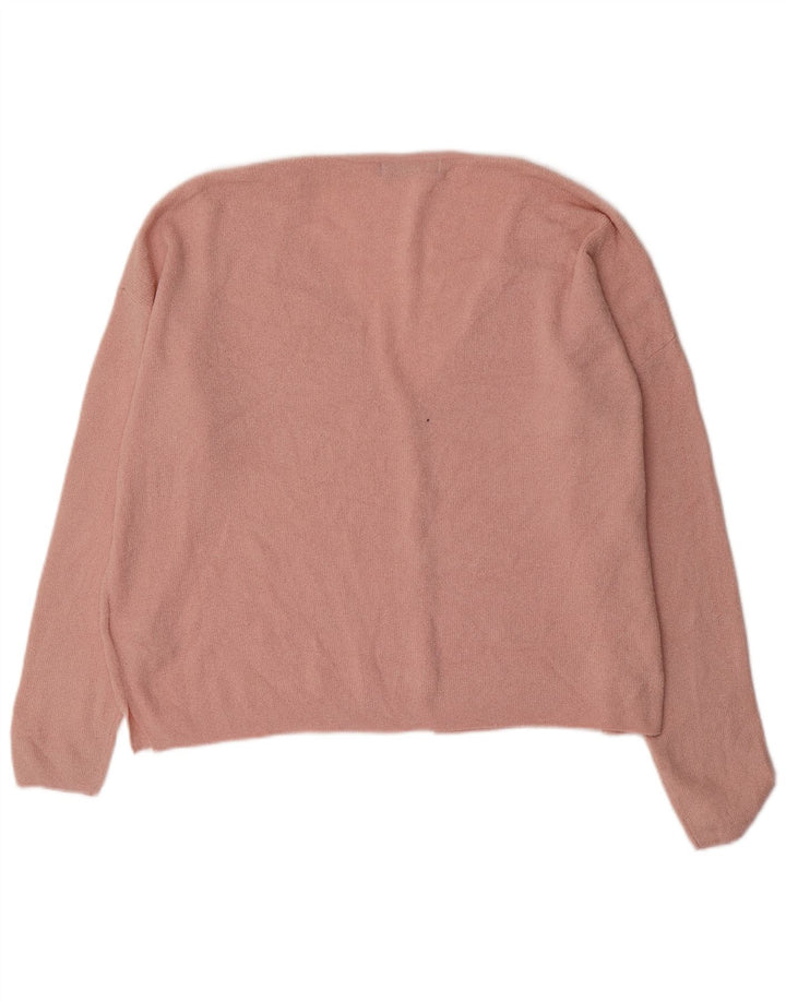 Pulover cardigan supradimensionat pentru femei Marks & Spencer UK 16, mare, roz acrilic