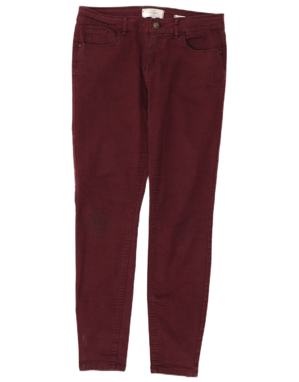 Fat Face Blugi Jegging Femei UK 12 Medium W32 L29 Bumbac Burgundy
