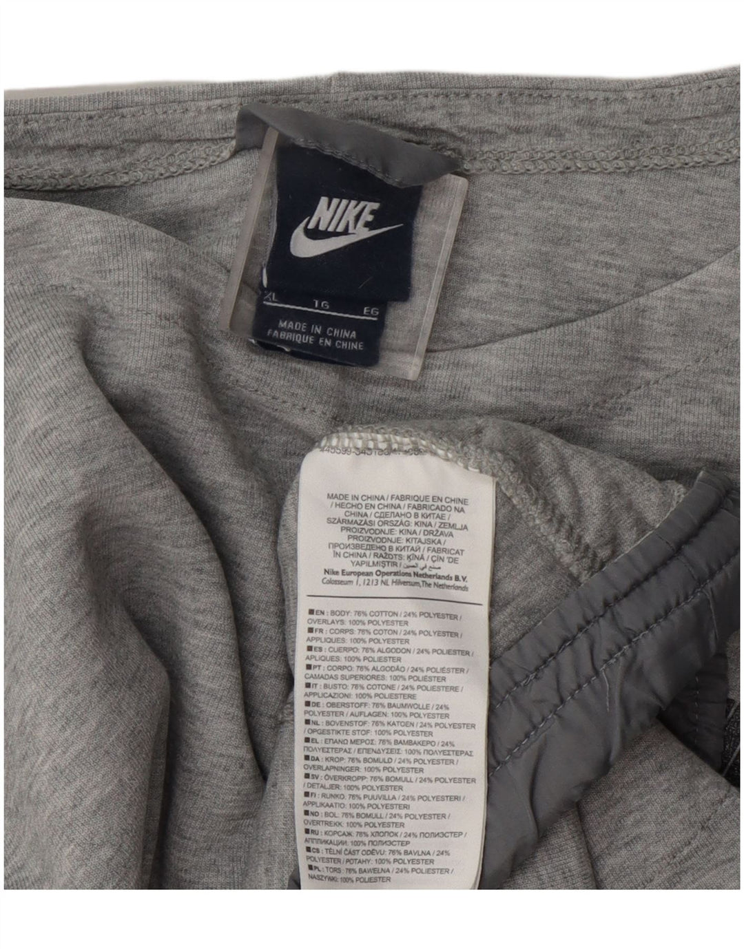 Pulover Nike pentru femei, UK 18 XL, bumbac gri