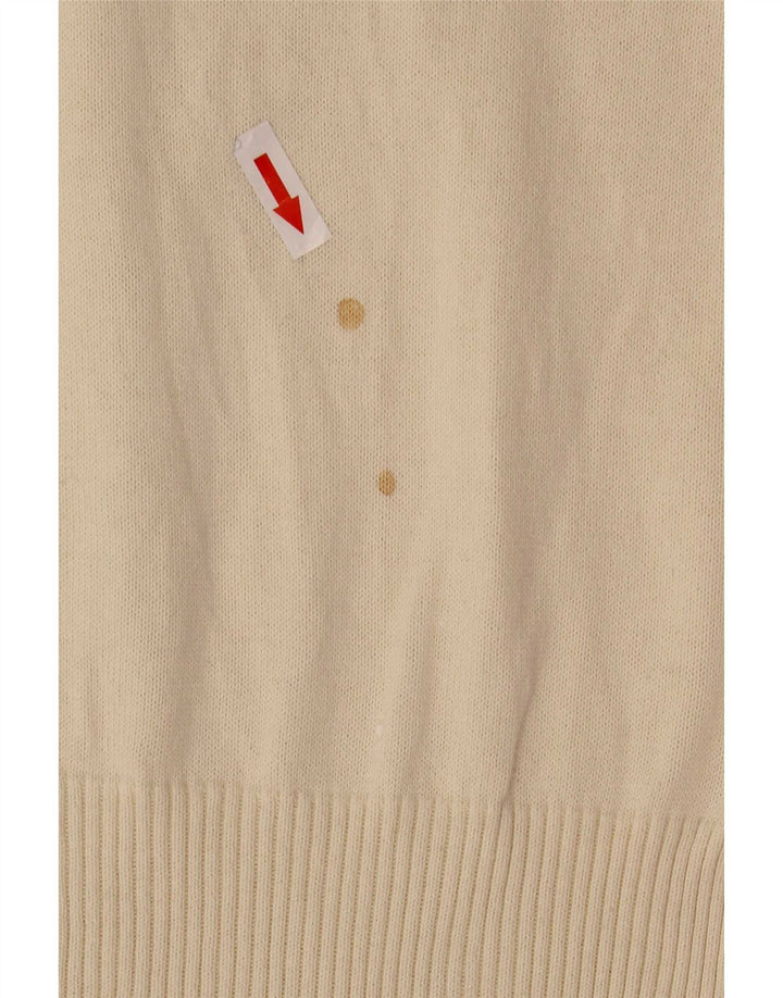 Pulover Levi's pentru femei cu decolteu în V UK 12 Medium Off White