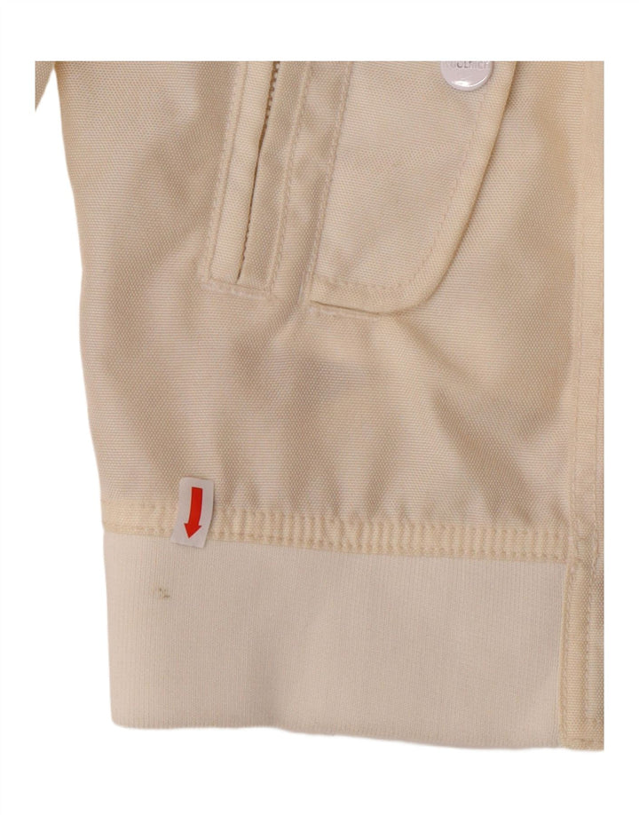 WOOLRICH Womens Hooded Bomber Jacket UK 16 Large Off White Nylon Vintage Woolrich and Second-Hand Woolrich from Messina Hembry 
