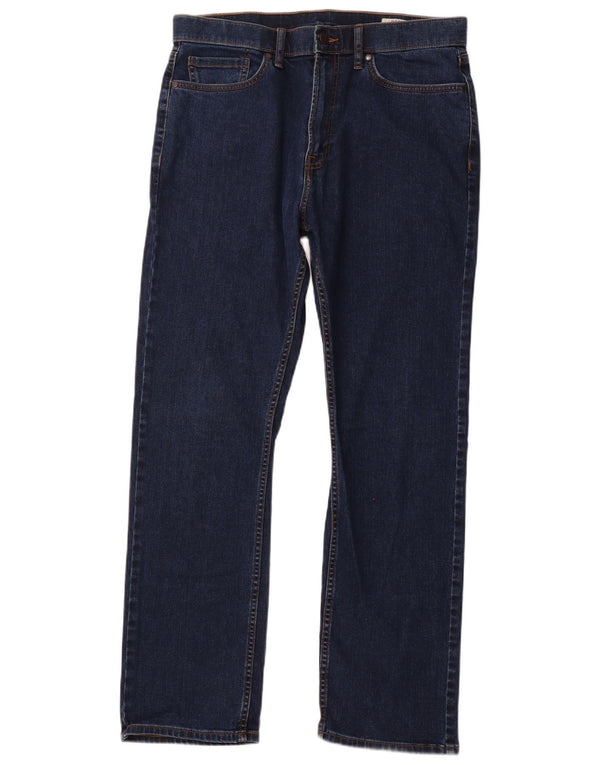 MARKS & SPENCER Blugi drepți obișnuiți pentru bărbați L34 L31 Bumbac bleumarin