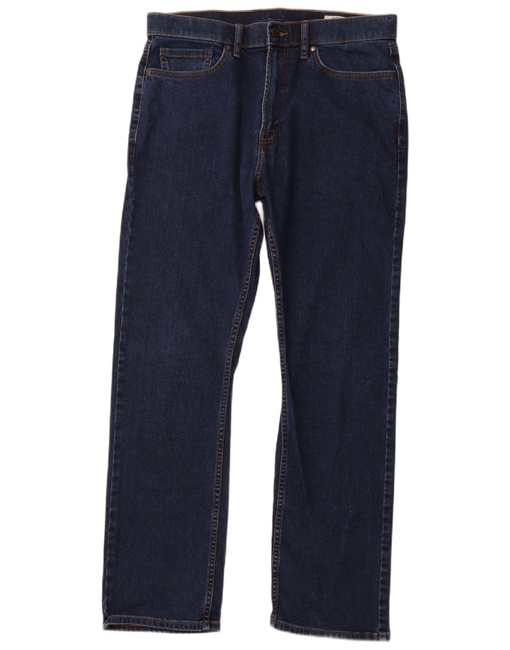 MARKS & SPENCER Blugi drepți obișnuiți pentru bărbați L34 L31 Bumbac bleumarin