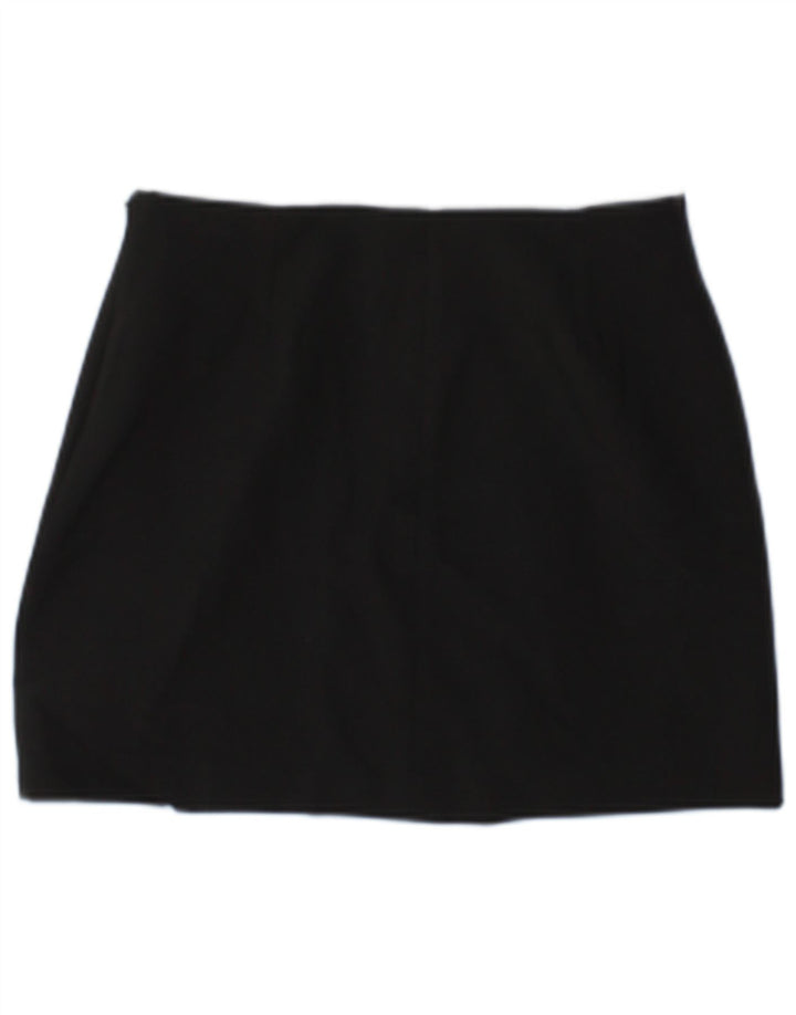 Fusta Mini Zara Femei Mic W26 Poliester Negru