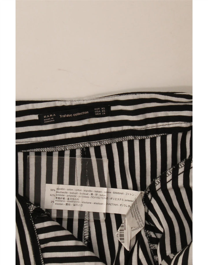 Fusta pentru femeie Zara UK 4 XS bumbac cu dungi negre