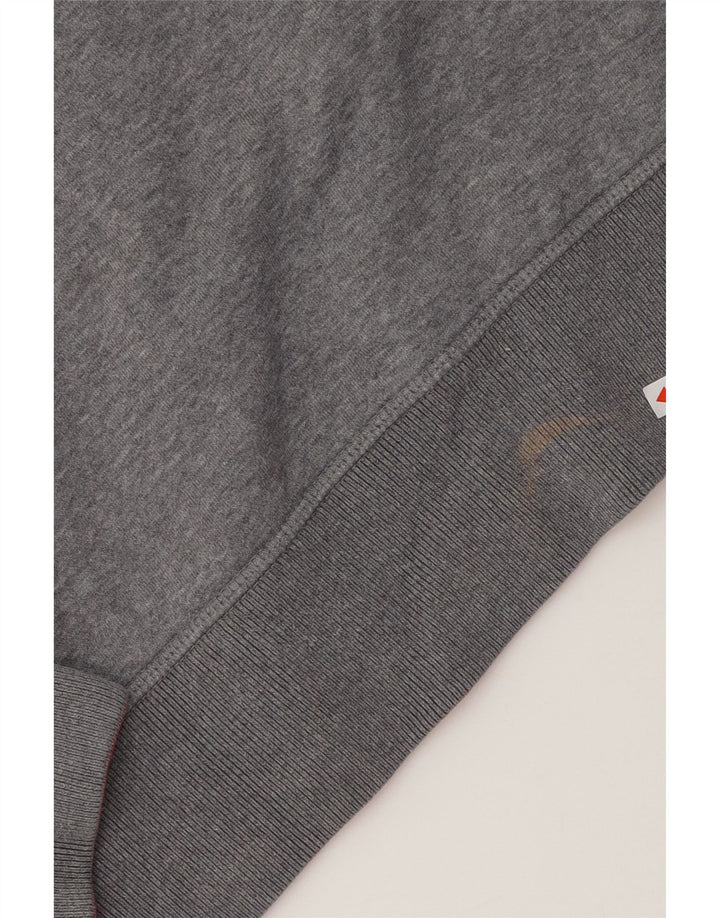 VINTAGE Mens Graphic Sweatshirt Jumper Small Grey Cotton
