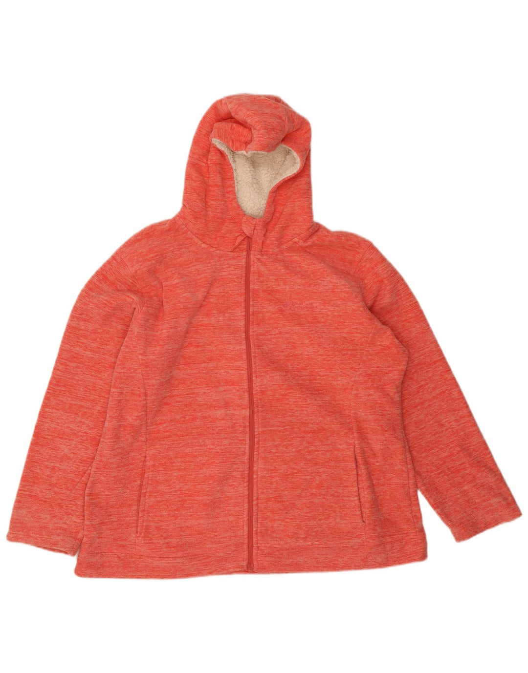Jachetă din lână cu glugă pentru femei Mountain Warehouse UK 20 2XL Poliester roșu