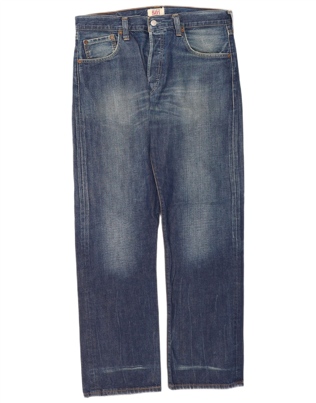 Blugi Levi's 501 Straight pentru bărbați W34 L32 Bumbac albastru