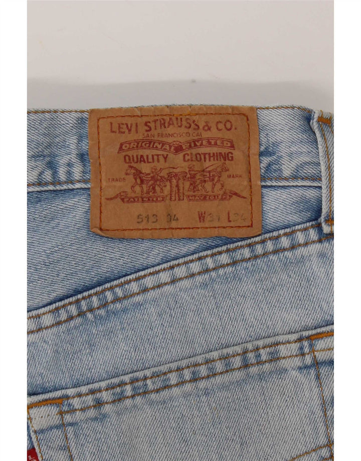 Blugi drepti pentru bărbați Levi's 513 W31 L34 albastru