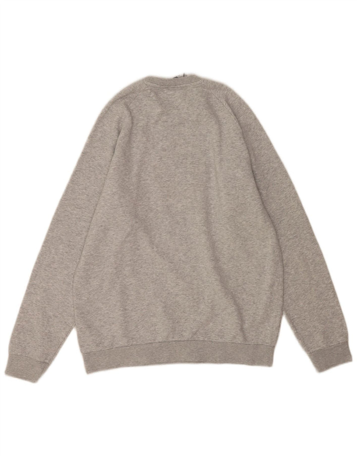 Hanorac grafic pentru bărbați Adidas Jumper, bumbac, gri mediu