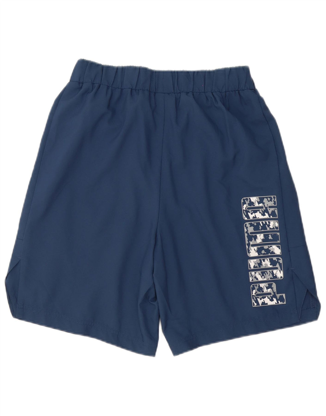 Pantaloni scurti sport grafic Puma pentru bărbați, poliester mici, albastru