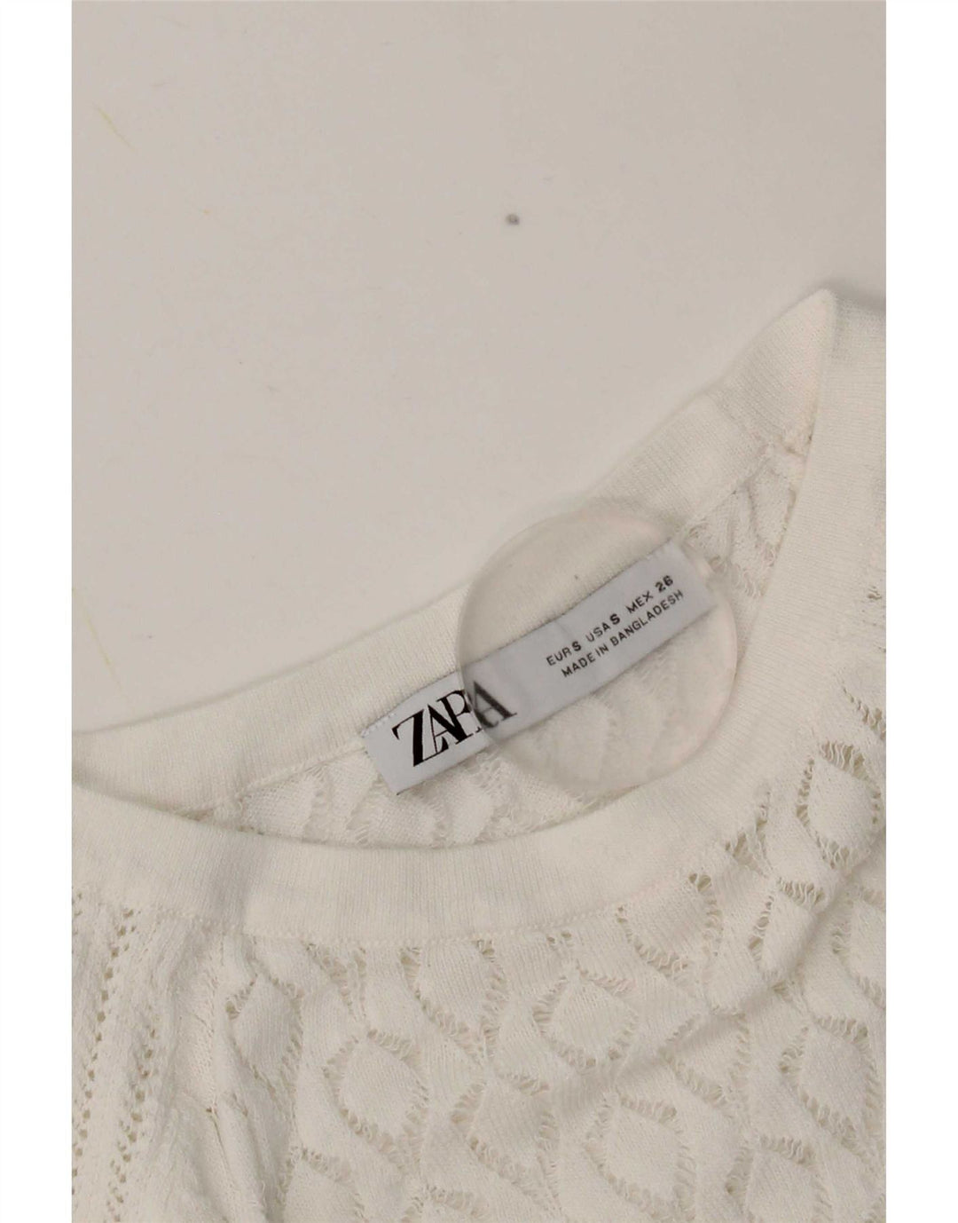 Bluză Crop Top Femei Zara UK 8 Small White