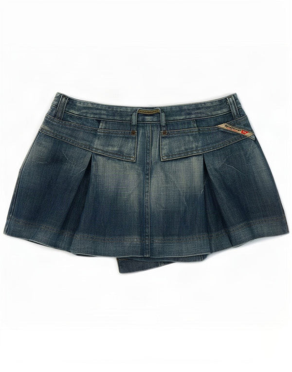 Diesel Womens Mini Denim Skirt W29 Medium Blue Cotton
