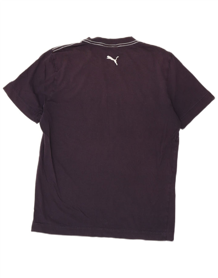 Tricou grafic Puma pentru bărbați Top mediu din bumbac bleumarin